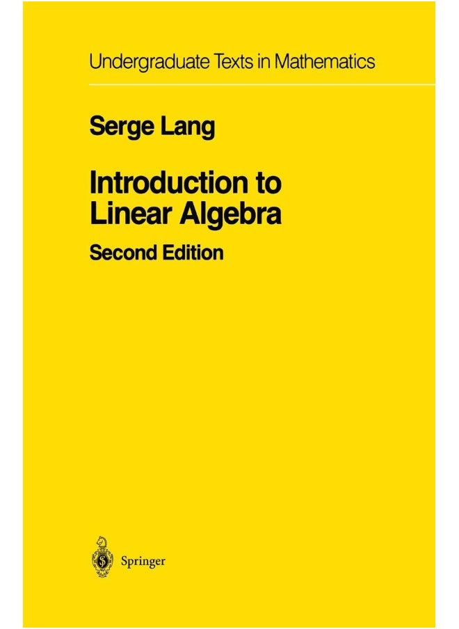 Springer Introduction to Linear Algebra - pzsku/ZACC586475661CF4912CCZ/45/_/1737496496/c8760485-c897-432e-88cd-5eb942af3333