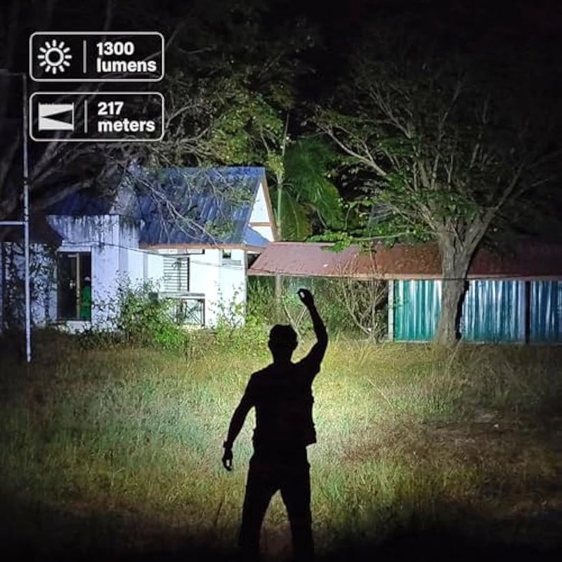 LED Small Flashlight USB C Rechargeable, SC13 Bright 1300 Lumens EDC Keychain Flashlights with IPX8 Waterproof, Portable Key Ring Mini Flash Light for Everyday Carry Camping Hiking - Image 2