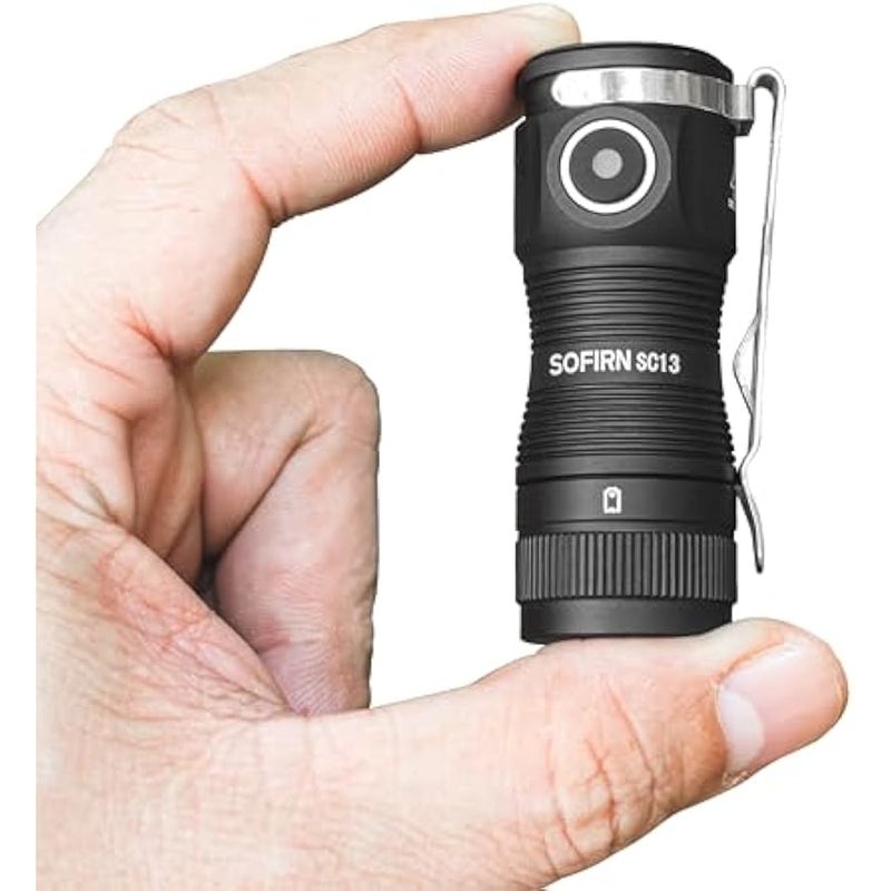 LED Small Flashlight USB C Rechargeable, SC13 Bright 1300 Lumens EDC Keychain Flashlights with IPX8 Waterproof, Portable Key Ring Mini Flash Light for Everyday Carry Camping Hiking - Image 1