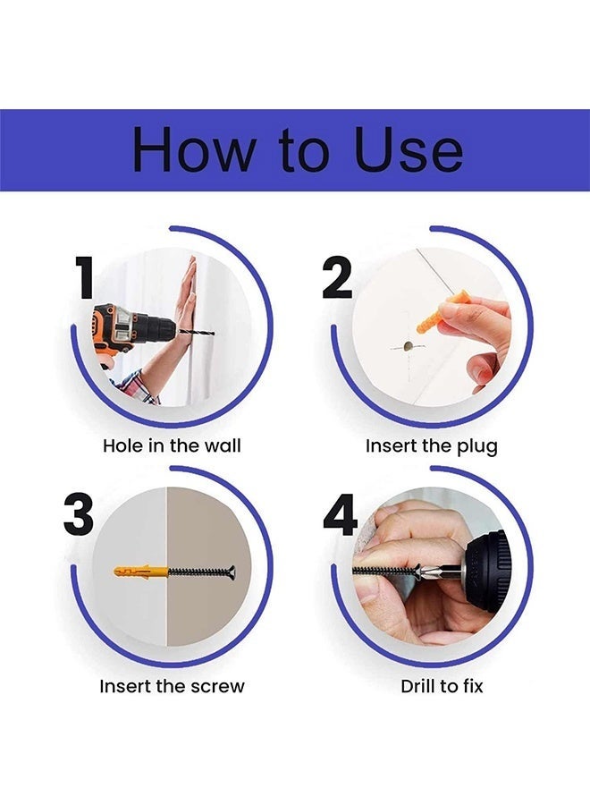 شاو تشن 300 قطعة، براغي ذاتية اللولبة سريعة الالتصاق برأس فيليبس، طقم مثبتات حوائط جافة ذاتية الثقب، مقاس #6، من 3/4 بوصة إلى 2 بوصة، مجموعة براغي خشبية سوداء متنوعة مع حقيبة - Image 4