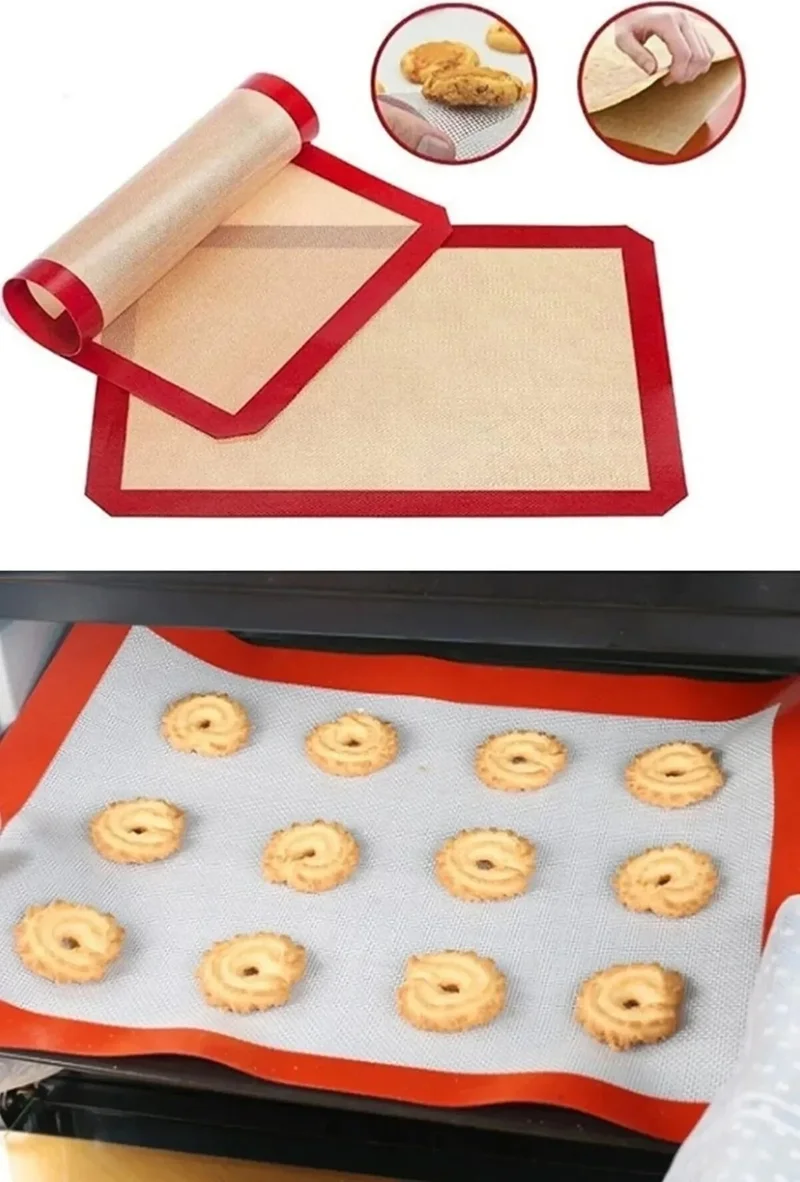 Safestore Bilir Self-Oiled Silicone Baking Mat-Dough Rolling Mat 30X40