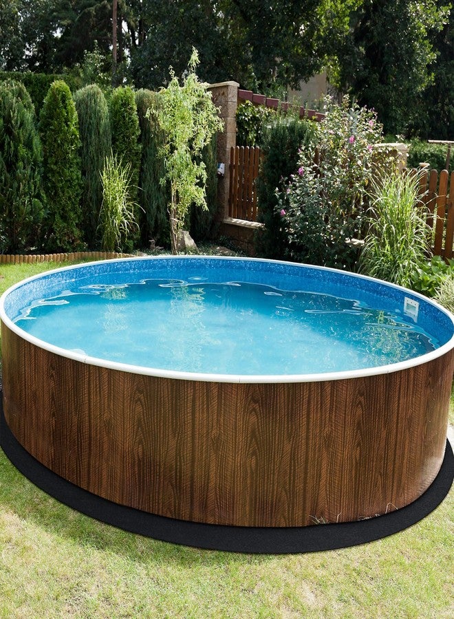 Tinideya 15 ft Round Pool Liner Pad Puncture Resistant Floor Mat Above Ground Pool Liner Pool Mats for Pool Bottom Durable Polyester Geotextile Under Pool Pad for Swimming Pool (Black) - Image 5