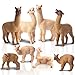Toymany 8PCS Realistic Alpaca Figurines Llama Figures Plastic Forest Jungle Animal Figurines Christmas Birthday Toy Gift for Kids Boys Girls - Image 3