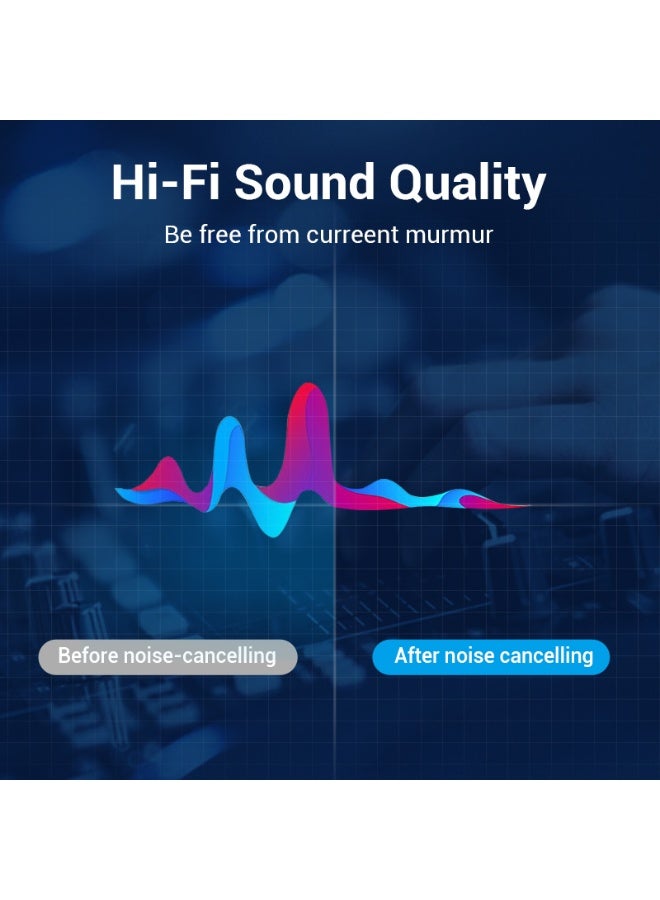 VENTION USB-C Male to TRS Audio & Mic Jack  0.3M Gray Aluminum Alloy Type Model # BGPHY - Image 4