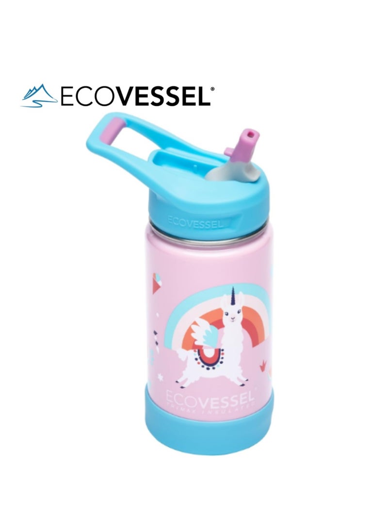 إكو فيسل زجاجة مياه Frost Kids TriMax المعزولة من الفولاذ المقاوم للصدأ سعة 12 أونصة (355 مل) - - Image 1