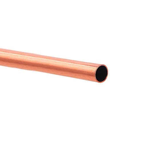 Tynulox 3/4"(19mm) OD 99.9% Copper Tube 1mm Wall × 300mm Length × 1Pcs, Pure Copper Tubing 110 Copper Seamless Round Tubing for Refrigerator, Jewellery and Industry - Image 1
