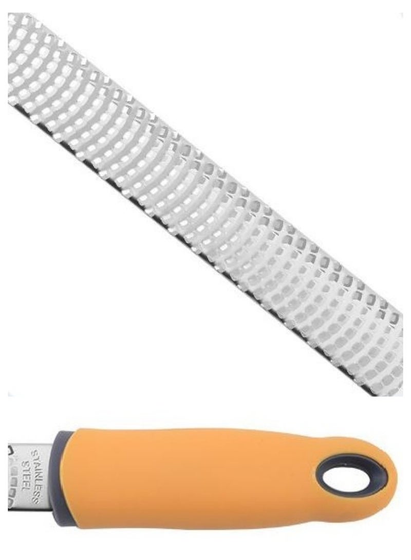 Citrus Zester, Cheese Grater, Razor Sharp Stainless Steel Blade, Wide, Dishwasher Safe, Cheese, Lemon, Ginger, Garlic, Nutmeg, Chocolate, Vegetables, Fruits  - Image 5