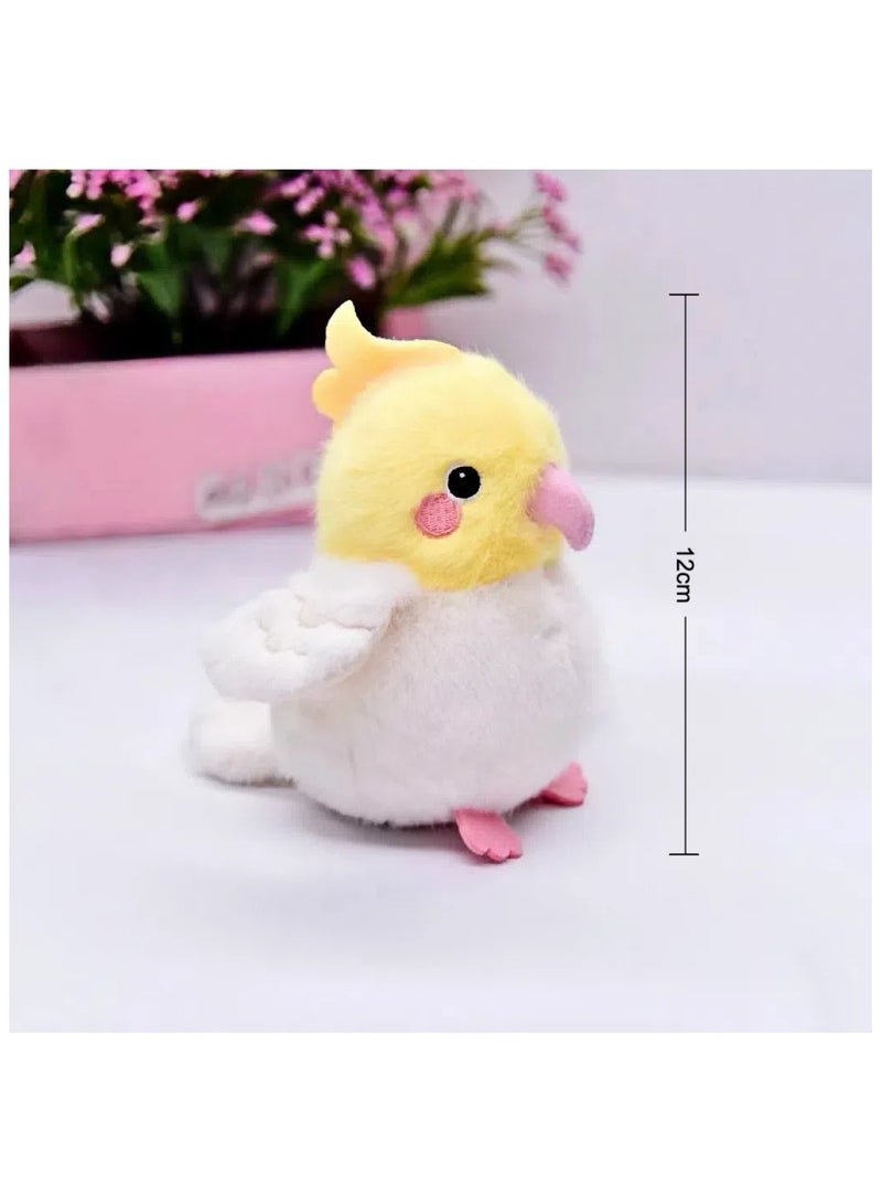Cute Parrot Toys Keychain  Bag charm - Best Birthday Gifts for Kids, Soft Mini Plushies for Girls to Cuddle with, Cute Stuff Hanging on School Backpack and Handbag(1pc, yellow)  - Image 4