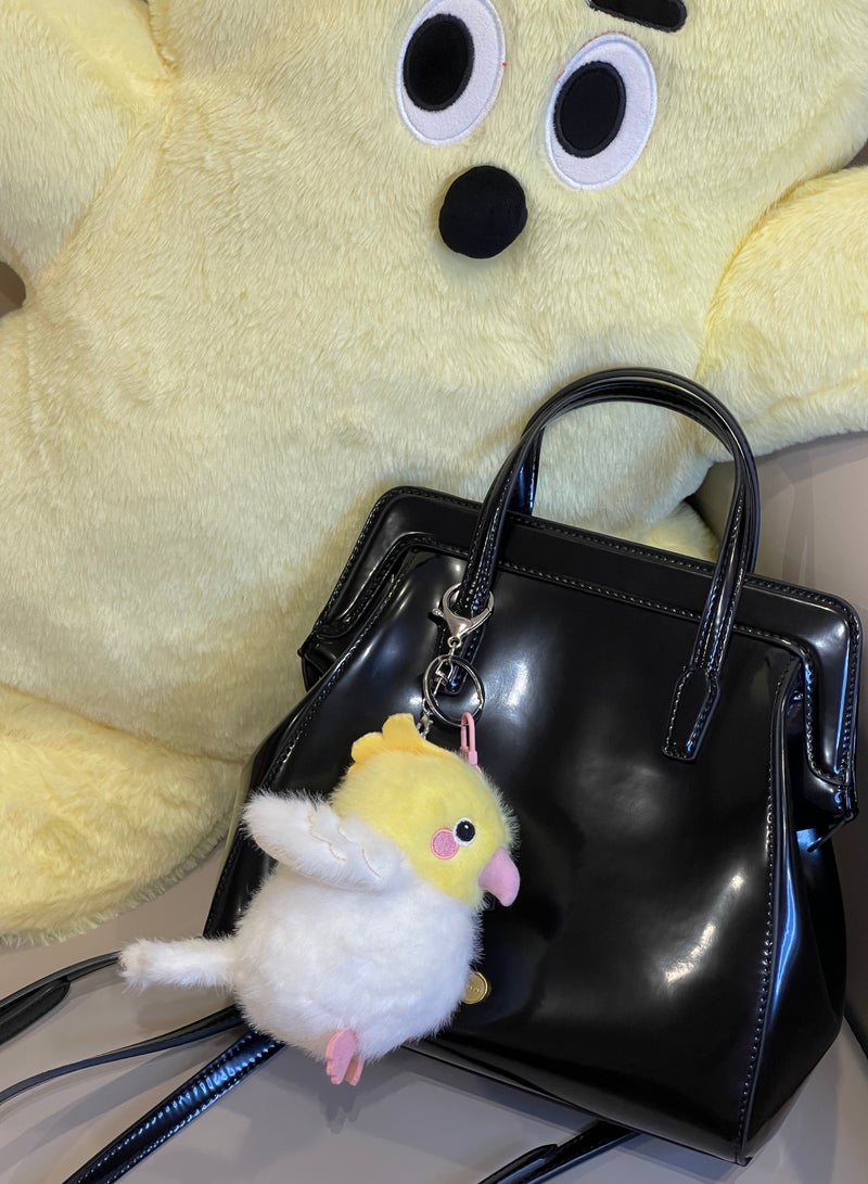 Cute Parrot Toys Keychain  Bag charm - Best Birthday Gifts for Kids, Soft Mini Plushies for Girls to Cuddle with, Cute Stuff Hanging on School Backpack and Handbag(1pc, yellow)  - Image 3