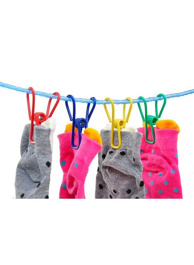 yueton Pack of 30 Multi-Purpose Clothesline Utility Clips, Steel Wire Clips - Image 3