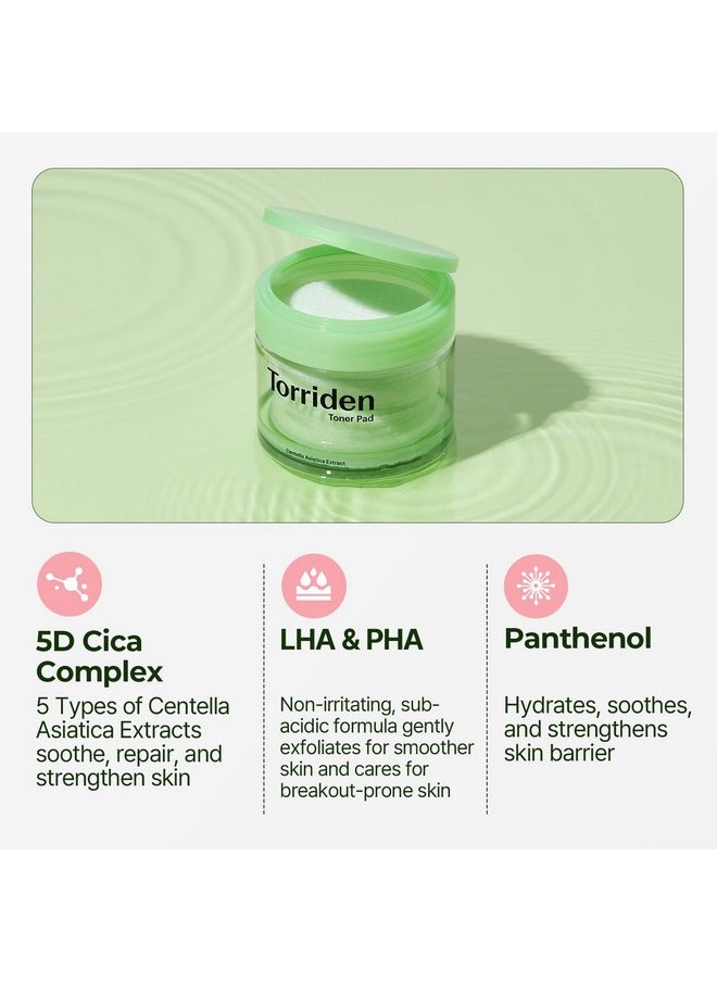 Torriden Torriden BALANCEFUL Toner Pads (60 Pads) | Daily Exfoliating Pads with PHA & LHA for Oily, Combo, and Sensitive Skin | 5D CICA, Panthenol  - Image 5