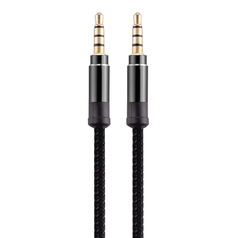 1.5 Meters 3 Meters 3.5Mm Hook And Loop Woven Audio Line Male-To-Male Nylon Aux Pair Line Car Audio - Image 5