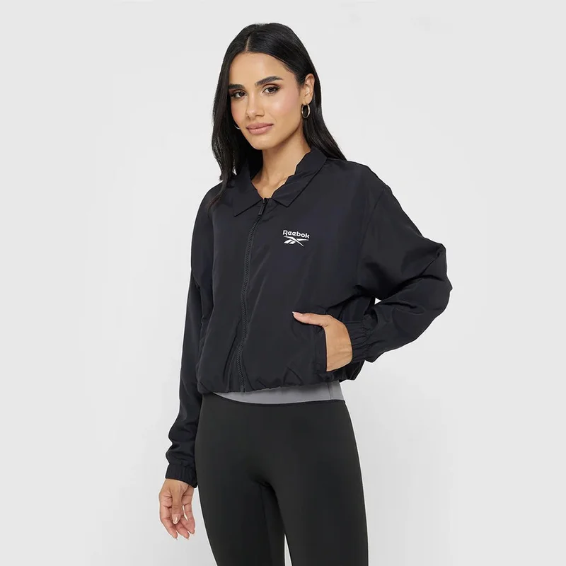 Reebok Brooklyn Cropped Bomber Women's Jacket - Black