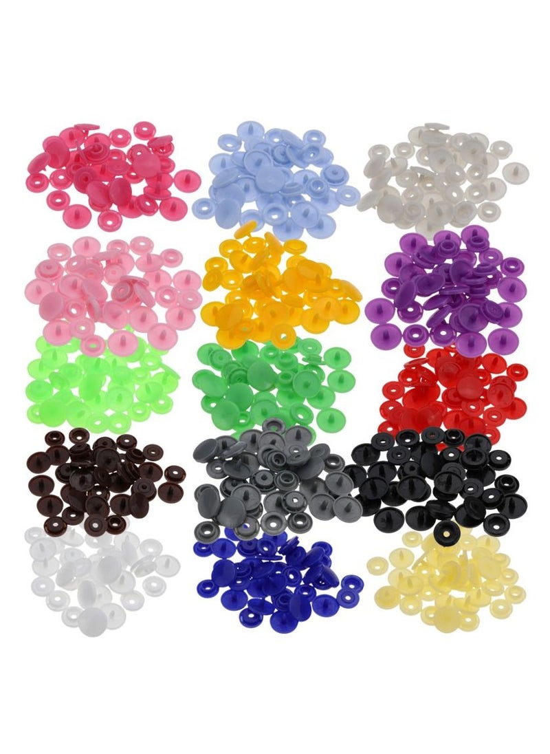 Plastic buttons and plier set  for sewing and crafting