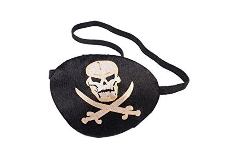 Forum Novelties Party Supplies Unisex-Adults Pirate Eye Patch with Printing, White, Standard, Multi