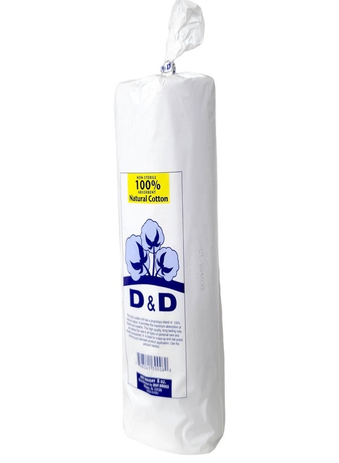 D&D Natural 100% Cotton Roll Non-Sterile Absorbent and Vegan- 8 oz, Pack of 2 - Image 3