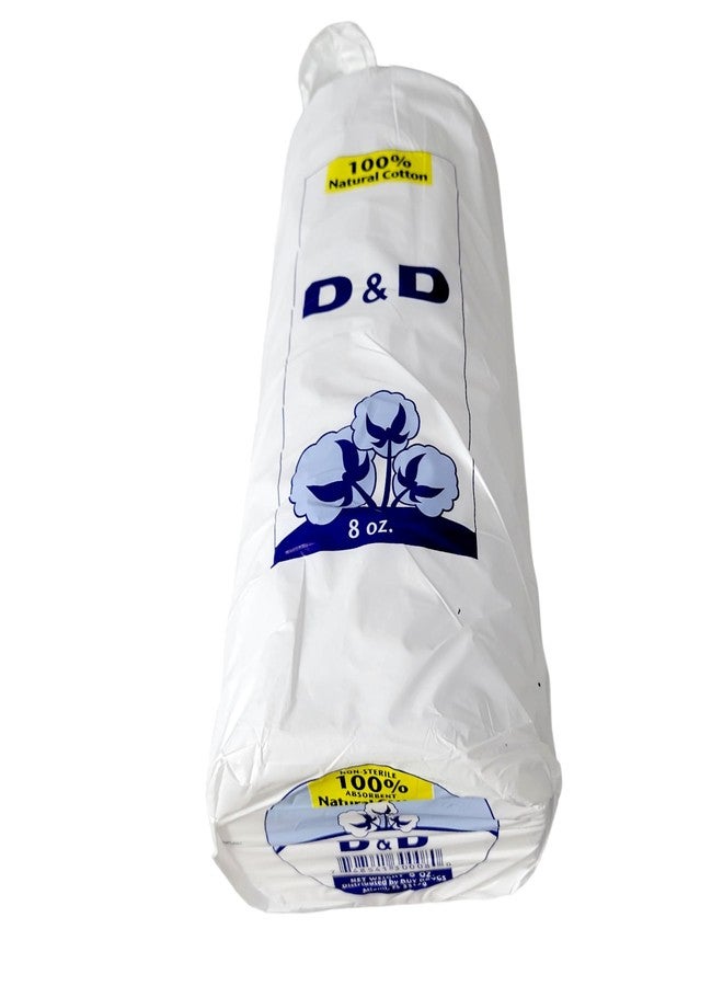 D&D Natural 100% Cotton Roll Non-Sterile Absorbent and Vegan- 8 oz, Pack of 2 - Image 5