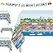 Oojami 4Pack Transportation Theme Plastic Table Covers with Banner Trucks Cars Airplanes Party Supplies for Kids Birthday Baby Shower and Events Disposable Waterproof Tablecloths - Image 4