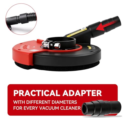 HERZO Universal Surface Grinding Dust Shroud for 7 Inch Angle Grinder Grinding Task - Image 3