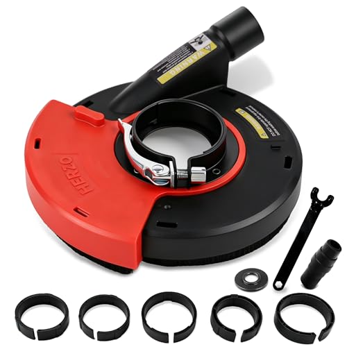 HERZO Universal Surface Grinding Dust Shroud for 7 Inch Angle Grinder Grinding Task - Image 1