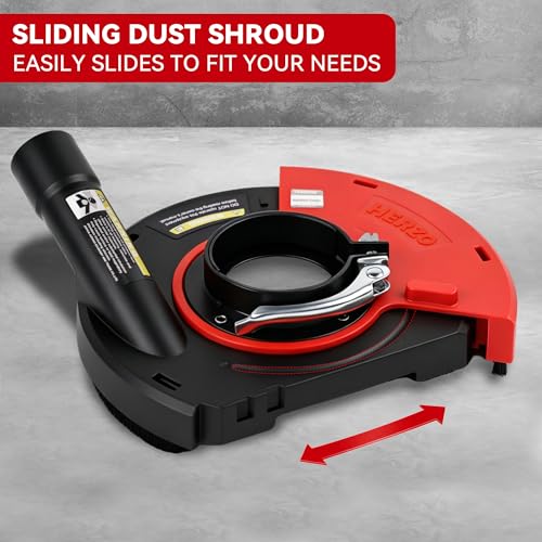 HERZO Universal Surface Grinding Dust Shroud for 7 Inch Angle Grinder Grinding Task - Image 4