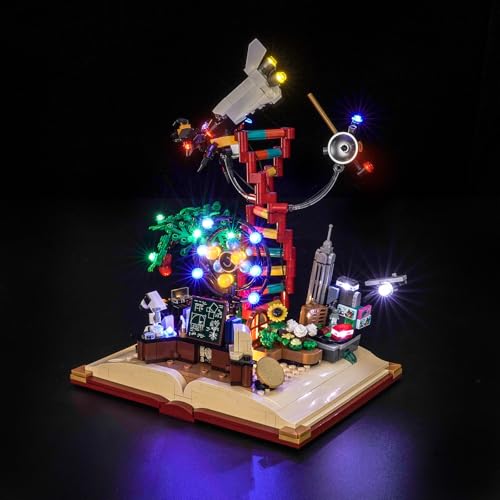 Hilighting Upgraded Led Light Kit Compatible with Lego Ideas The Evolution of STEM Building Set Lights Decoration Compatible with Lego 21355 Model Not Included - Image 1