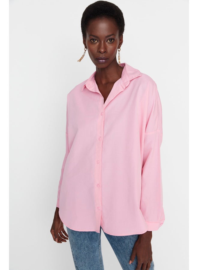 trendyol Shirt - Pink - Oversize - Image 1