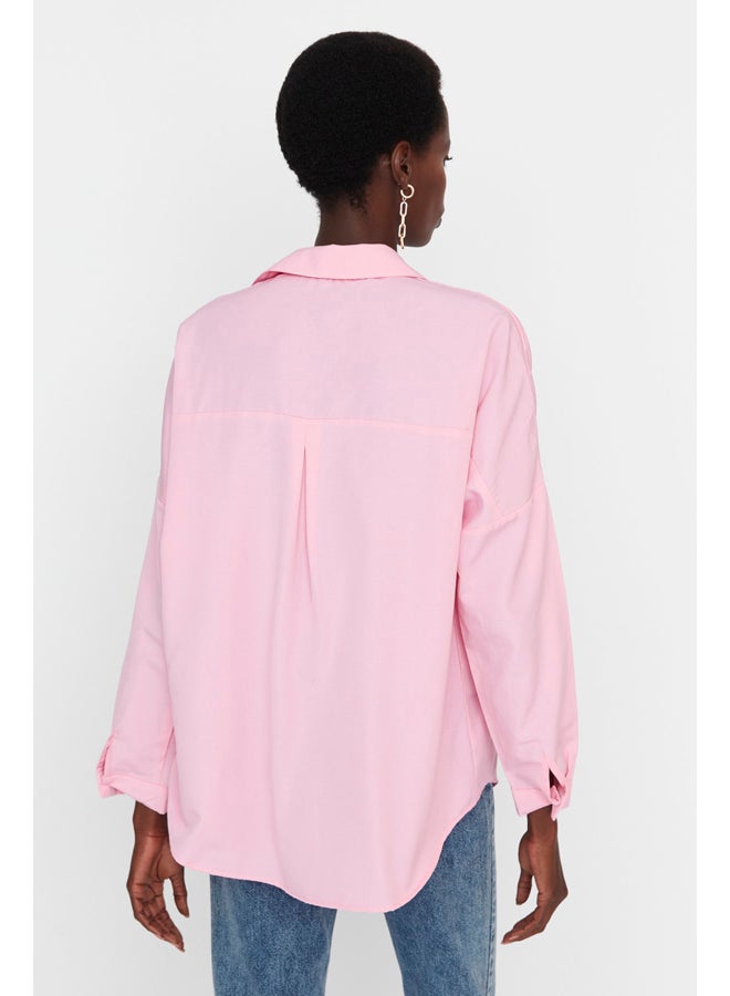 trendyol Shirt - Pink - Oversize - Image 5