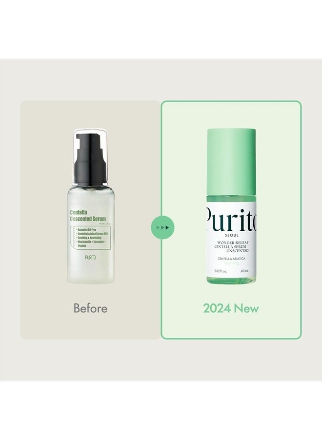 PURITO سيروم سنتيلا غير المعطر، سنتيلا كورية، لجميع أنواع البشرة، أمبول، مهدئ، مريح، سيروم للوجه، نباتي وخالي من القسوة، العناية بالبشرة الكورية، 60 مل 2 أونصة سائلة - Image 2