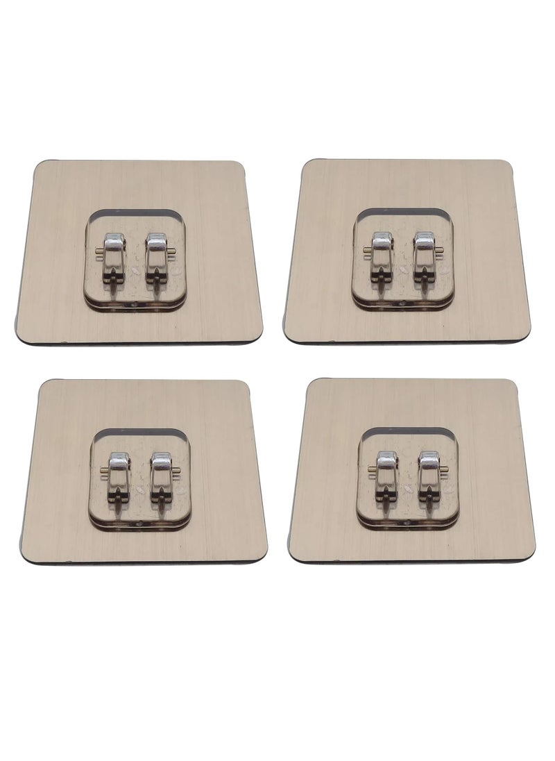 Air Son Air Son 6 PCS Self Adhesive Wall Hook Seamless Stickers WallMounted Super Strong PVC Waterproof Big Adhesive Heavy Duty Magic Sticky Punch Free No Drill Utility Hooks  - Image 1