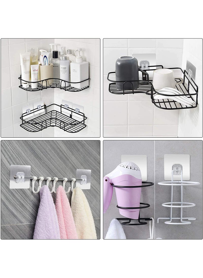 Air Son Air Son 6 PCS Self Adhesive Wall Hook Seamless Stickers WallMounted Super Strong PVC Waterproof Big Adhesive Heavy Duty Magic Sticky Punch Free No Drill Utility Hooks  - Image 3