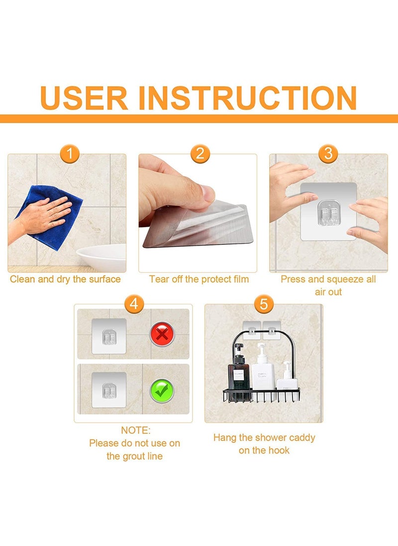 Air Son Air Son 6 PCS Self Adhesive Wall Hook Seamless Stickers WallMounted Super Strong PVC Waterproof Big Adhesive Heavy Duty Magic Sticky Punch Free No Drill Utility Hooks  - Image 5
