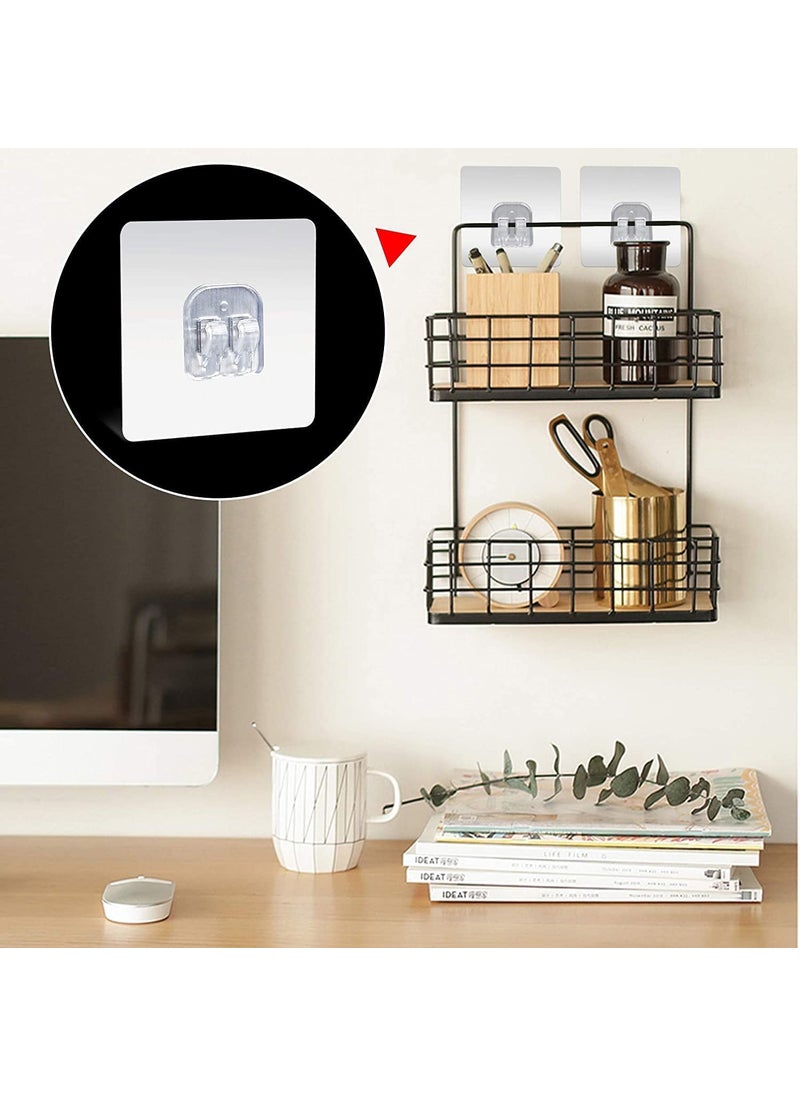 Air Son Air Son 6 PCS Self Adhesive Wall Hook Seamless Stickers WallMounted Super Strong PVC Waterproof Big Adhesive Heavy Duty Magic Sticky Punch Free No Drill Utility Hooks  - Image 2