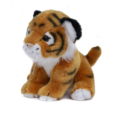 Plushland Brown Tiger Sitting 8 Stuffed Toys Plush Super Soft Winter Holiday Brown - Image 5