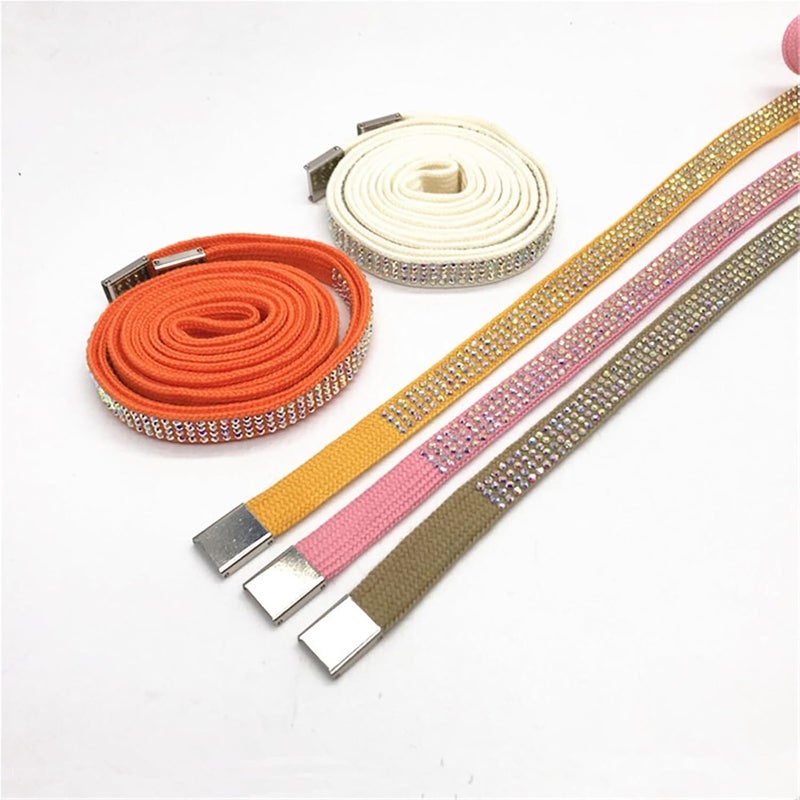 Men's And Women's Sweatshirt Hat Rope Coat With Drill Drawstring Pant Decoration Belt - Image 4