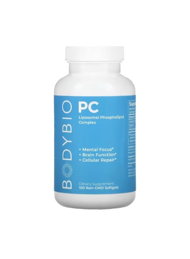بودي بايو PC Liposomal Phospholipid Complex 100 Non GMO Softgels - Image 1
