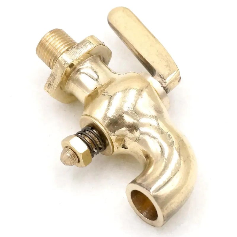 صنبور ماء بمقبض عتيق من النحاس العتيق، بخيط ذكري مقاس 1 8 بوصة من نوع BSP - Image 3