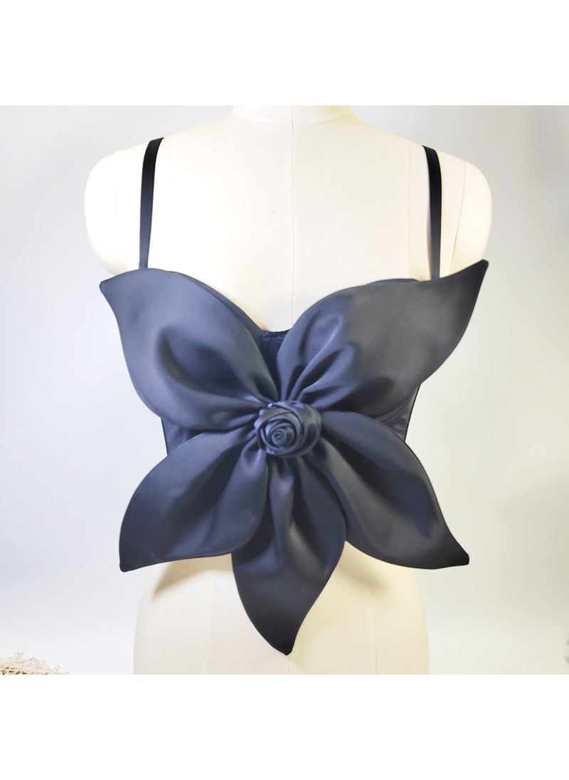 Generic - Off-Shoulder 3D Bow Floral Corset Top light purple - Image 1