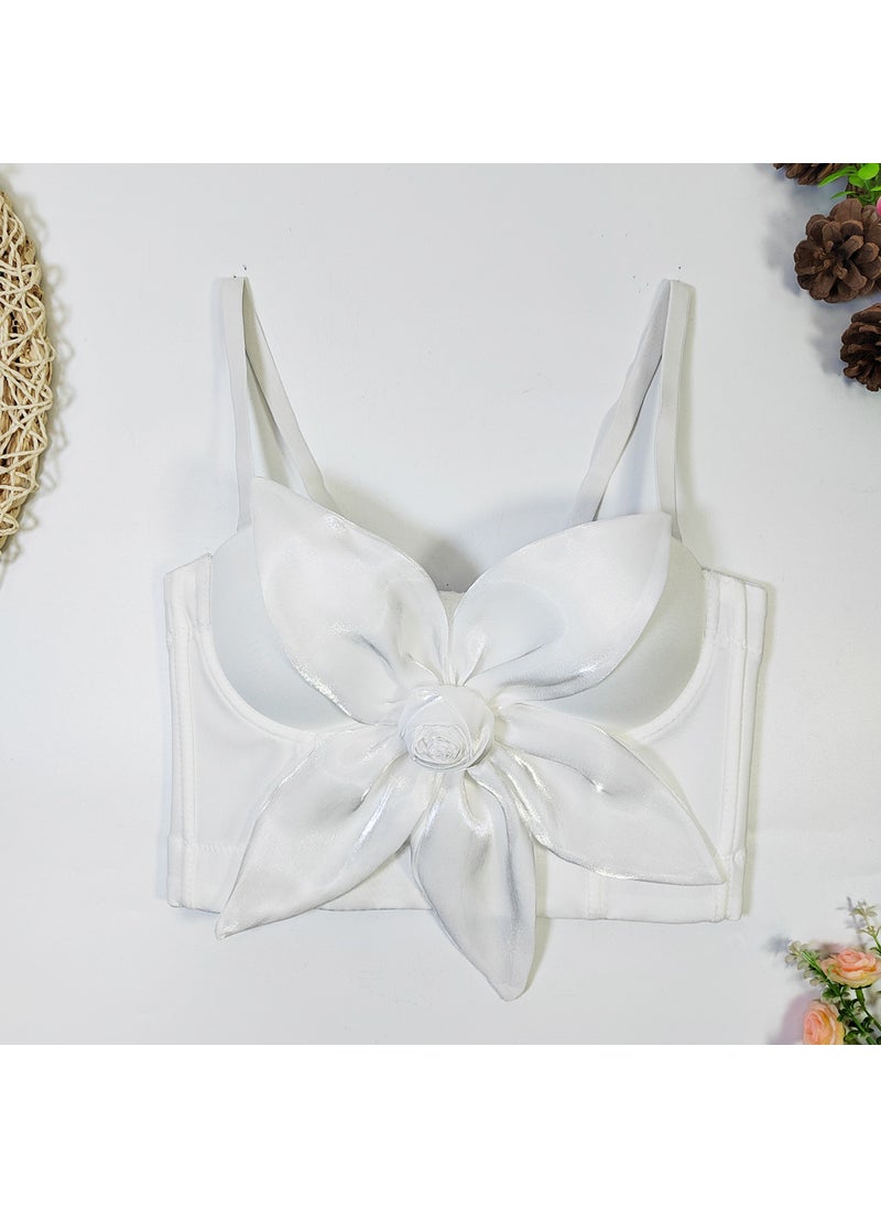 Generic - Off-Shoulder 3D Bow Floral Corset Top light purple - Image 1