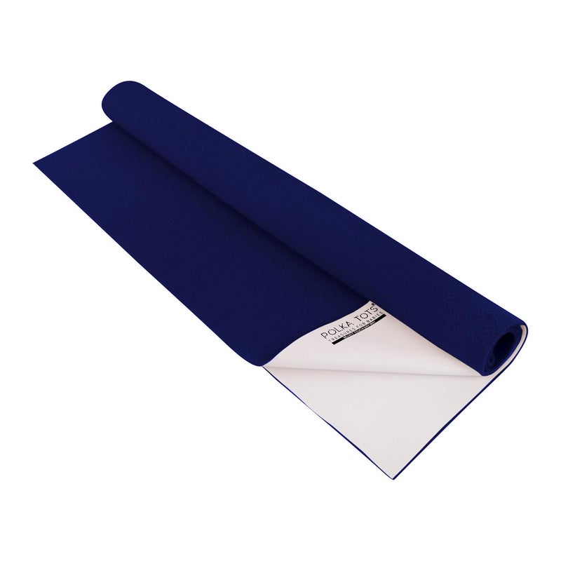 Polka Tots POLKA TOTS Waterproof Reusable Baby Bed Protector Absorbent Mat Dry Sheet for New Born Infants Pack of 2 Maroon DarkBlue 100 X 140 CM Large  - Image 4