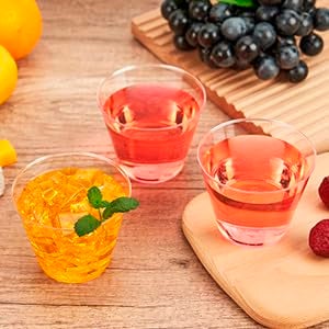 RACETOP 9 oz Clear Plastic Cups 100 packs, Disposable Plastic Party Cups Tumblers, Cocktail Cups, Perfect for Parties, Wedding and Events - Image 2