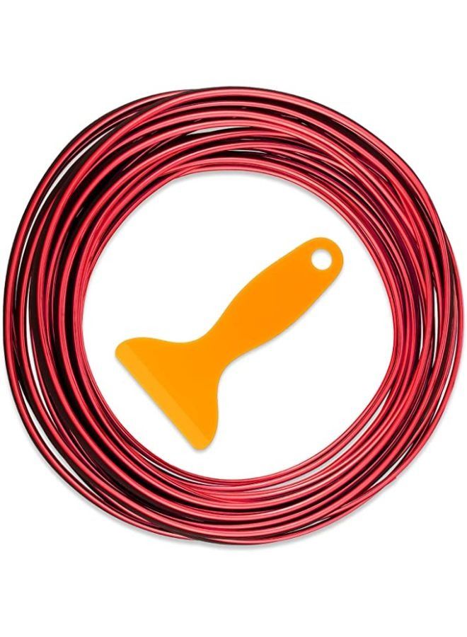 Car Interior Moulding Trim Strips Universal Car Decoration Pinstriping Filler Insert Strips Styling Dashboard Decorative DIY Flexible Strip Garnish Accessory with Installing Tool - Image 1