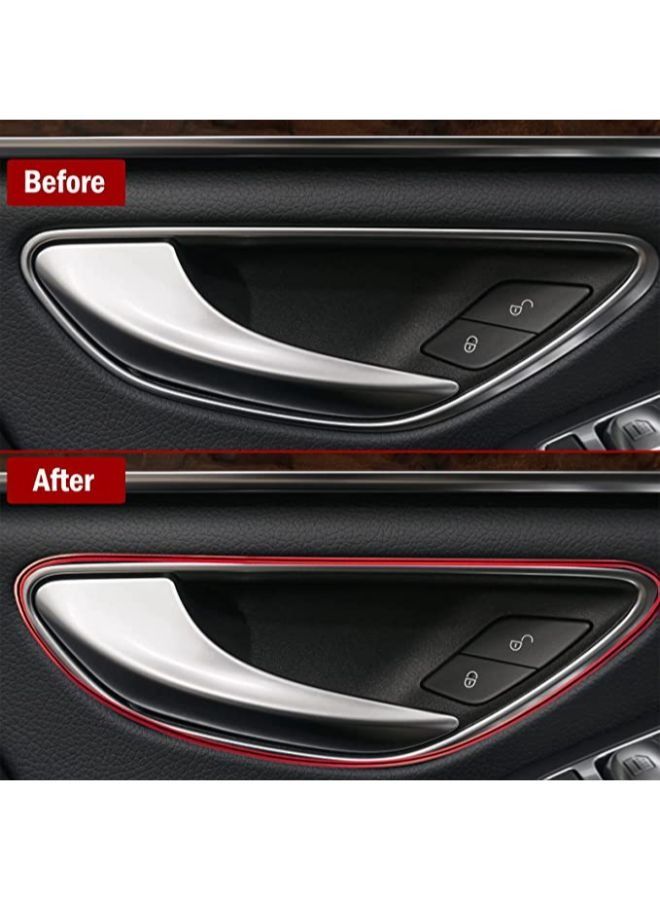 Car Interior Moulding Trim Strips Universal Car Decoration Pinstriping Filler Insert Strips Styling Dashboard Decorative DIY Flexible Strip Garnish Accessory with Installing Tool - Image 4