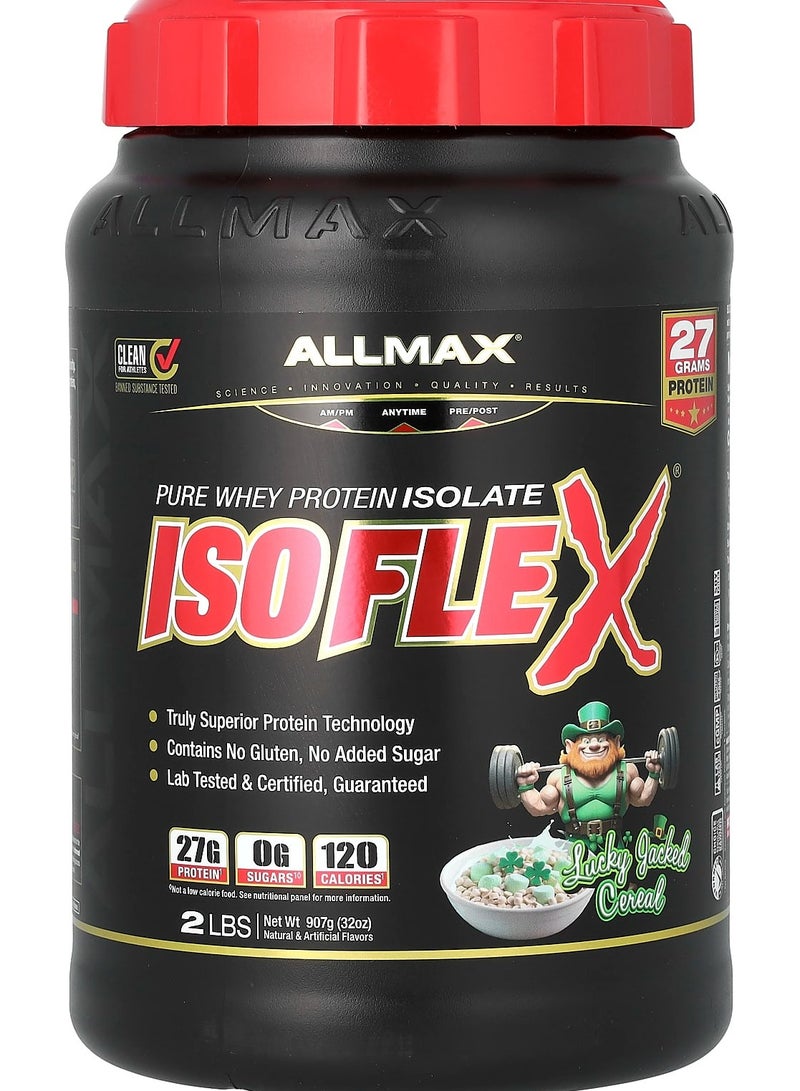 Allmax إيزوفليكس، بروتين مصل اللبن المعزول النقي، حبوب لكي جاكد، 2 رطل (907 جرام)
