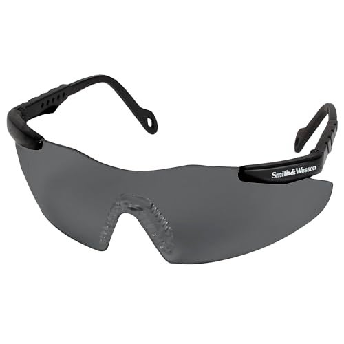 Smith & Wesson Smith and Wesson Safety Glasses (19823), Magnum 3G Safety Eyewear, Smoke Lenses with Black Frame - Image 1