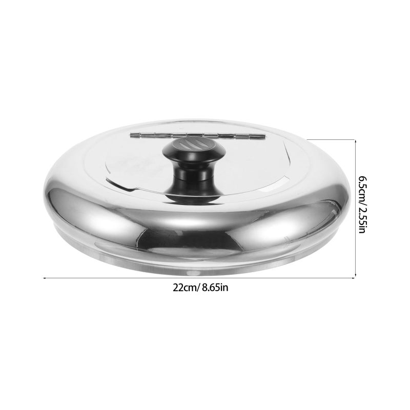 Stainless Steel Soup Pot Lid 10L Heat Resistant Knob Spill Proof Replacement - Image 3