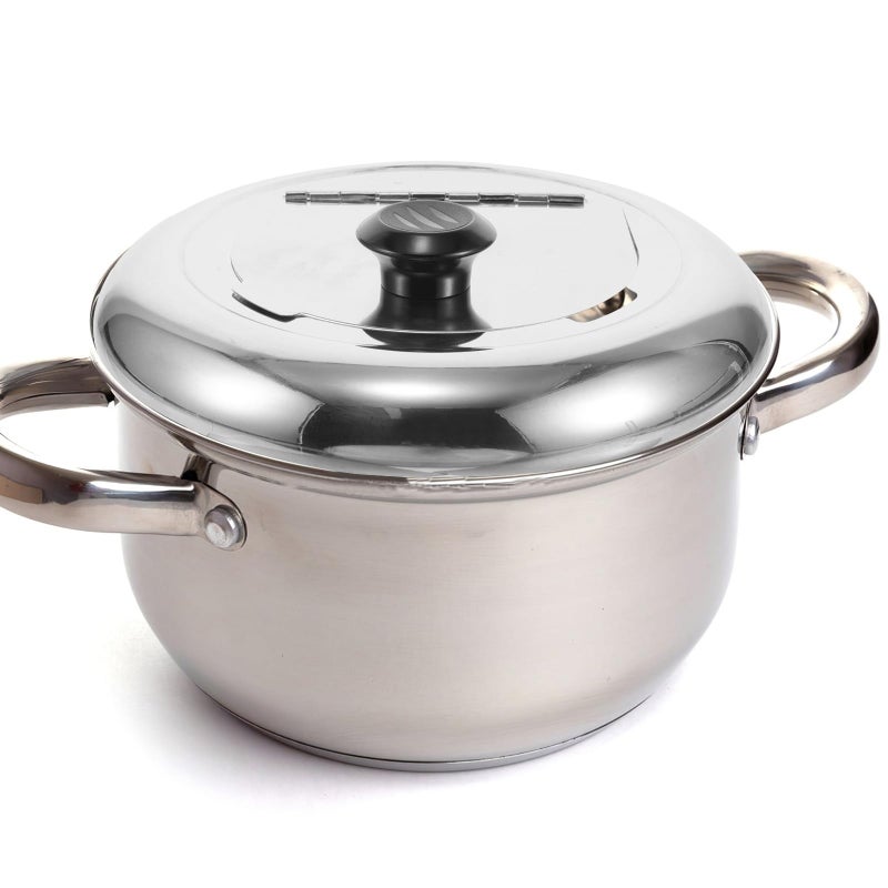 Stainless Steel Soup Pot Lid 10L Heat Resistant Knob Spill Proof Replacement - Image 5