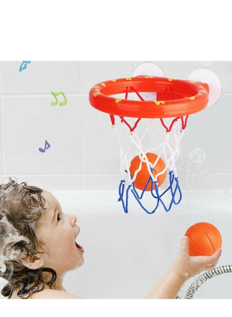 Baby Bath Toy Toddler Boy Water Toys With Shooting Basketball Hoop with 3 Balls  - Image 2