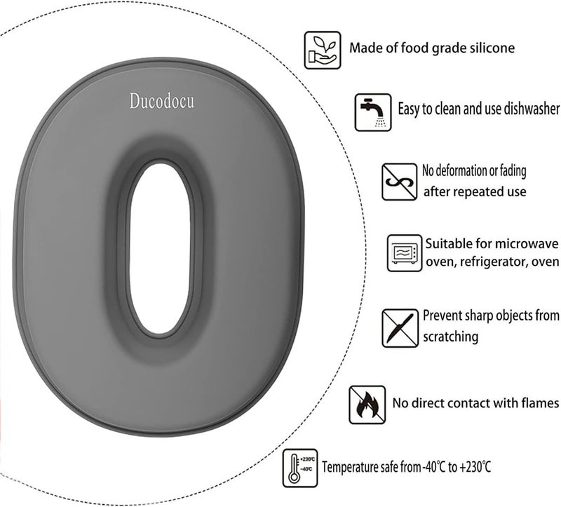 Ducodocu Silicone Number Cake Pan Large 3D Number Cake Mold Baking Forms Novel Cake Tins DIY Baking Mold for 2/20th Birthday Wedding Anniversary 10 inch Number of 8&0, 2 Pack - Image 2