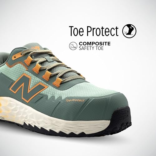 New Balance Fresh Foam Cremorne Composite Toe Safety Shoes for Women - Non Slip, Electrical Hazard - Wide, Aqua, Low Rise - Image 2